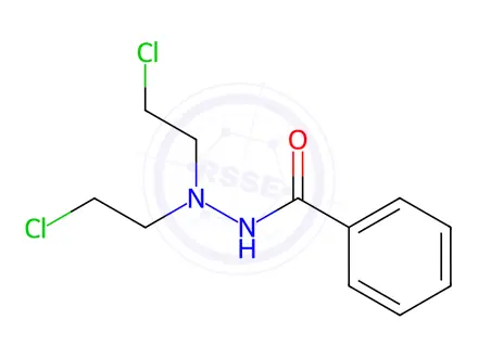 Chemical structure of N',N'-Bis(2-chloroethyl)benzhydrazide