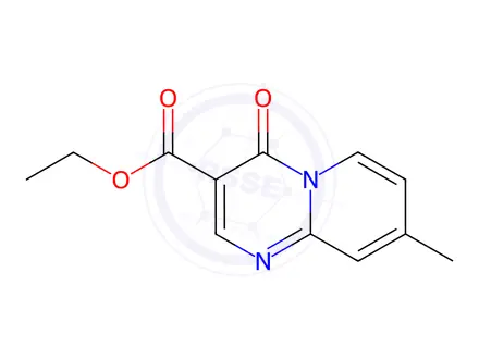 Chemical structure of 8-Methyl-4H-Pyrido[1,2-a]pyrimidine-4-oxo-3-carboxylic acid ethyl ester