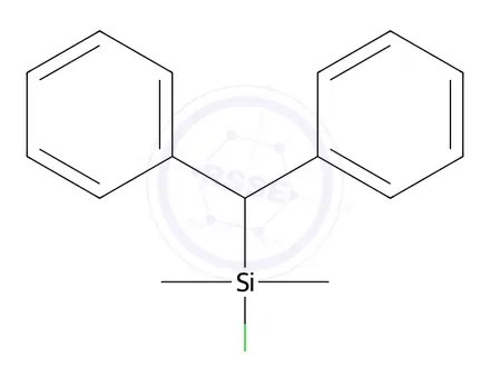Chemical structure of Benzhydrylchlorodimethylsilane