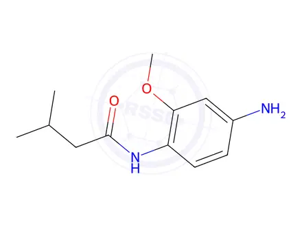 Chemical structure of N-(4-Amino-2-methoxyphenyl)-3-methylbutanamide Hydrochloride