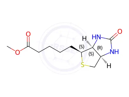 Chemical structure of (+)-Biotin Methyl Ester