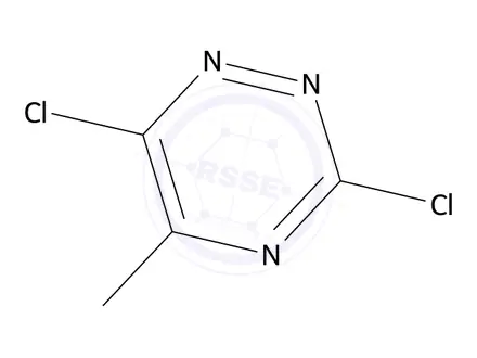 Chemical structure of 3,6-dichloro-5-methyl-1,2,4-triazine