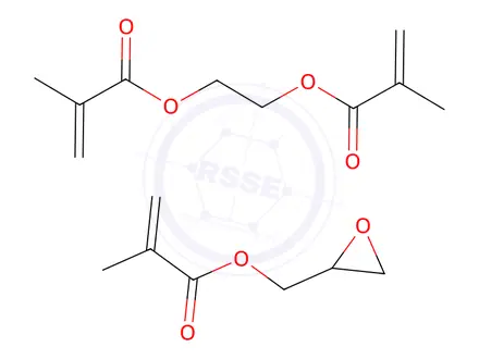 Chemical structure of Poly(glycidyl methacrylate-co-ethylene dimethacrylate)