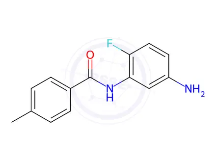 Chemical structure of N-(5-Amino-2-fluorophenyl)-4-methylbenzamide