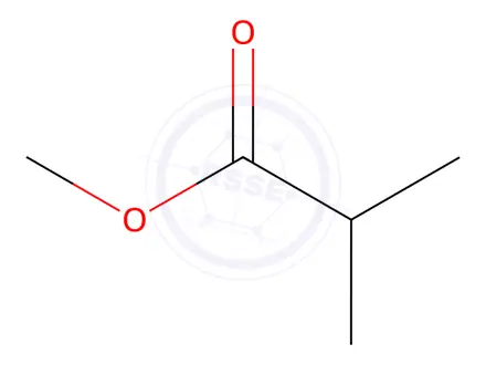 Chemical structure of Isobutyric Acid Methyl Ester
