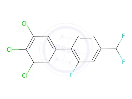 Chemical structure of 3',4',5'-Trichloro-4-(difluoromethyl)-2-fluoro-1,1'-biphenyl