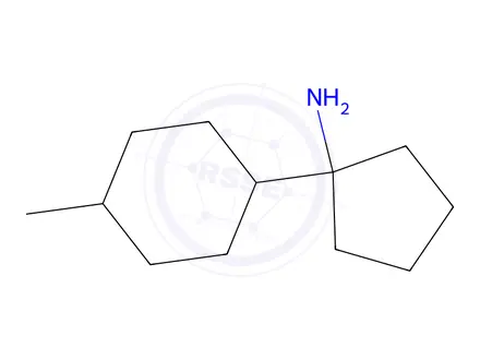 Chemical structure of 1-(4-Methylcyclohexyl)cyclopentan-1-amine
