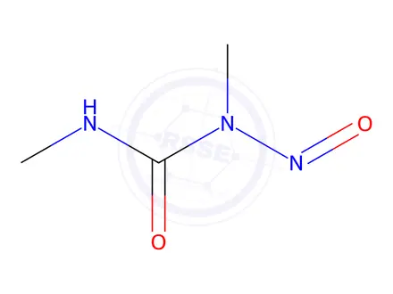 Chemical structure of 1,3-dimethyl-1-nitrosourea
