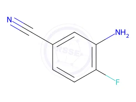 Chemical structure of 3-Amino-4-fluorobenzonitrile