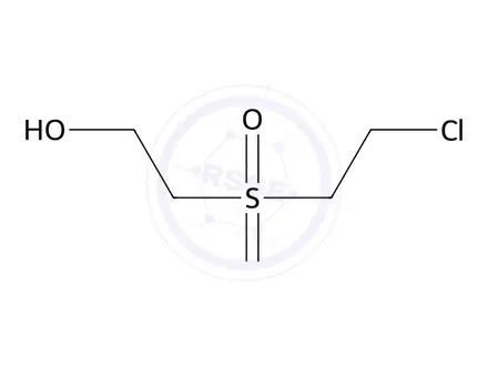 Chemical structure of 2-((2-Chloroethyl)sulfonyl)ethan-1-ol