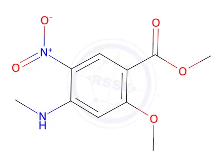 Chemical structure of Methyl 2-methoxy-4-(methylamino)-5-nitrobenzoate