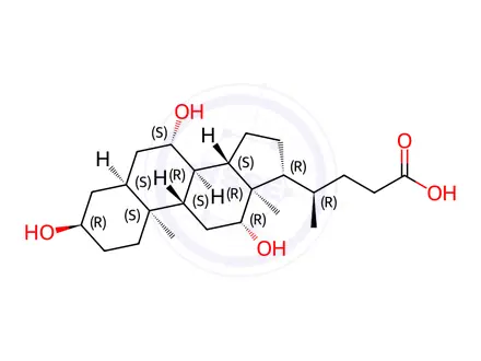 Chemical structure of Chenodeoxycholic Acid Impurity 12