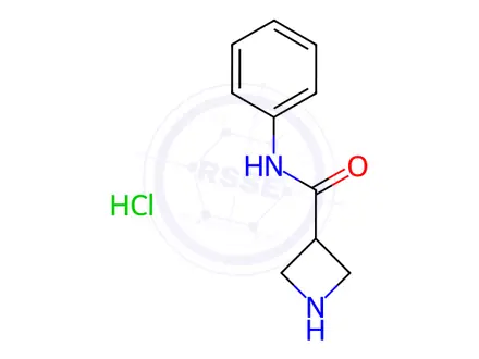 Chemical structure of Azetidine-3-carboxylic acid (3-methoxy-phenyl)-amide hydrochloride