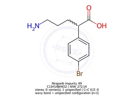 Chemical structure of Niraparib Impurity 105