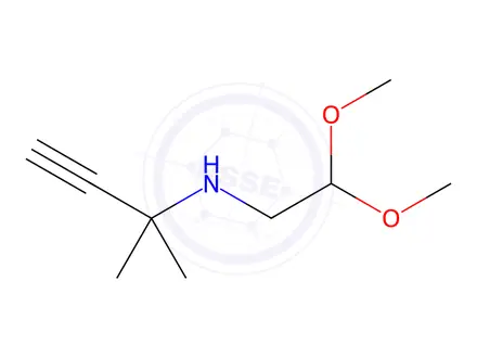 Chemical structure of n-(2,2-Dimethoxyethyl)-2-methylbut-3-yn-2-amine