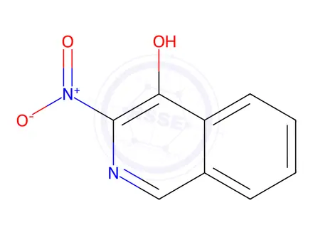 Chemical structure of 3-Nitroisoquinolin-4-ol