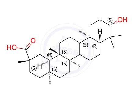 Chemical structure of Bryonolic Acid
