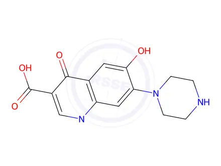 Chemical structure of Ciprofloxacin Impurity F