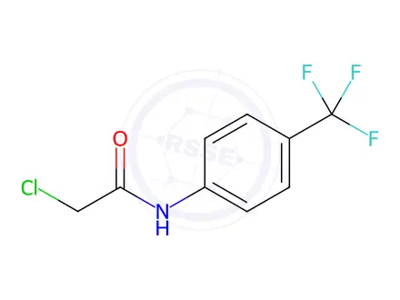 Chemical structure of 2-Chloro-N-[4-(trifluoromethyl)phenyl]acetamide