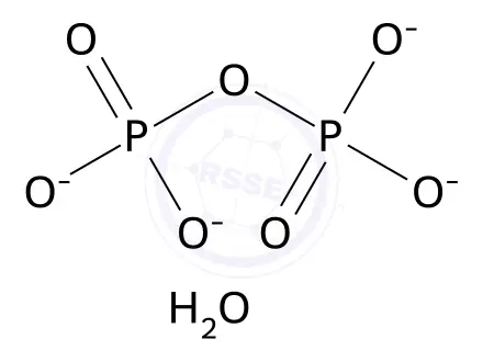 Chemical structure of triamminechromium pyrophosphate