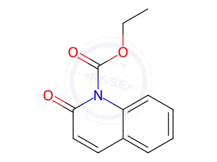 Chemical structure of 1(2H)-Quinolinecarboxylic acid, 2-oxo-, ethyl ester