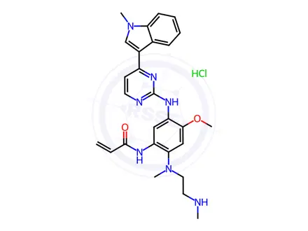 Chemical structure of Osimertinib Mesylate Impurity 26 Hydrochloride
