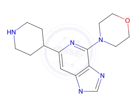 Chemical structure of 4-(1-Methyl-6-(piperidin-4-yl)-1H-imidazo[4,5-c]pyridin-4-yl)morpholine