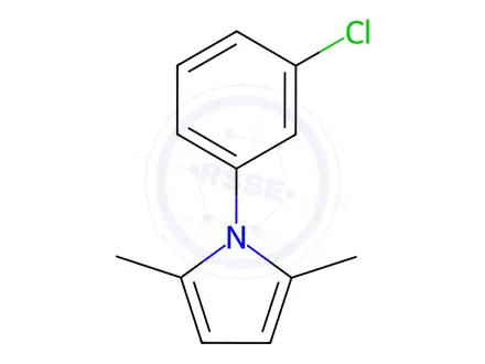 Chemical structure of 1-(3-chlorophenyl)-2,5-dimethyl-1H-pyrrole