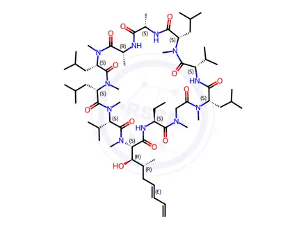 Chemical structure of Voclosporin