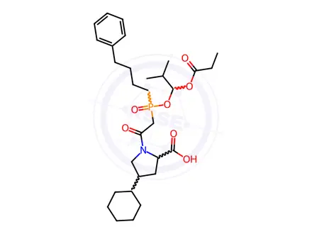 Chemical structure of Fosinopril Sodium EP impurity B