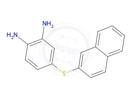 Chemical structure of 4-(2'-Naphthalenethio)-1,2-phenylenediamine