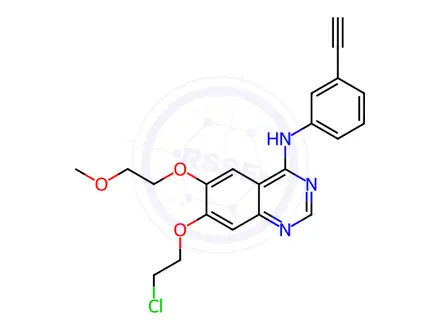 Chemical structure of 7-O-Desmethoxy-7-O-chloroethyl Erlotinib