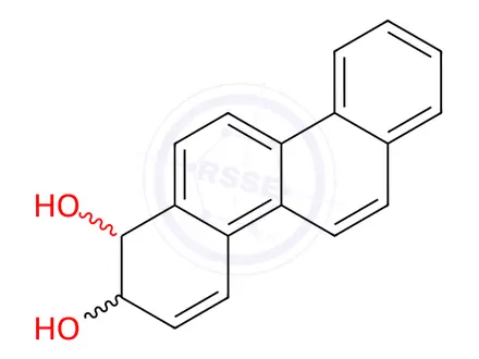 Chemical structure of Chrysene-trans-1,2-dihydrodiol