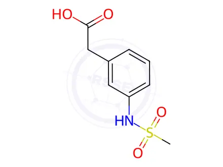 Chemical structure of 3-(Methanesulfonylamino)phenylacetic acid