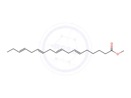 Chemical structure of 6,9,12,15-Octadecatetraenoic acid, methyl ester