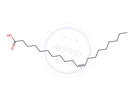 Chemical structure of cis-11-Eicosenoic acid(C20:1)
