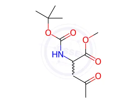 Chemical structure of Methyl 2-(tert-butoxycarbonylamino)-4-oxopentanoate