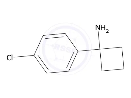 Chemical structure of 1-(4-Chlorophenyl)cyclobutanamine