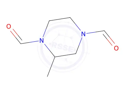 Chemical structure of 2-Methylpiperazine-1,4-dicarbaldehyde