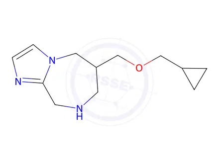 Chemical structure of 6-((Cyclopropylmethoxy)methyl)-6,7,8,9-tetrahydro-5H-imidazo[1,2-a][1,4]diazepine
