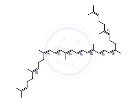 Chemical structure of ζ-Carotene
