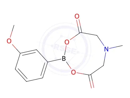Chemical structure of 2-(3-Methoxyphenyl)-6-methyl-1,3,6,2-dioxazaborocane-4,8-dione