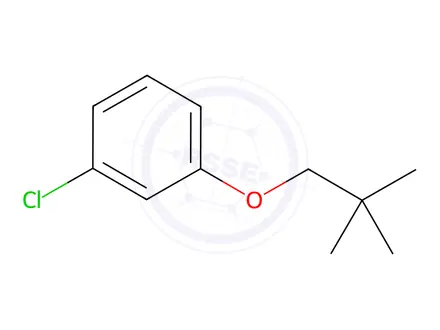 Chemical structure of Benzene, 1-chloro-3-(2,2-dimethylpropoxy)-