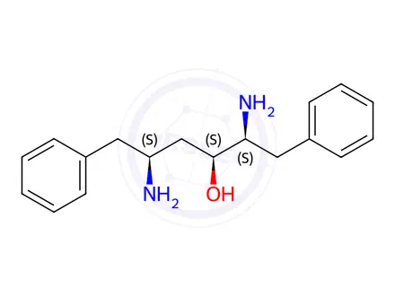 Chemical structure of Ritonavir Diamino Alcohol Impurity