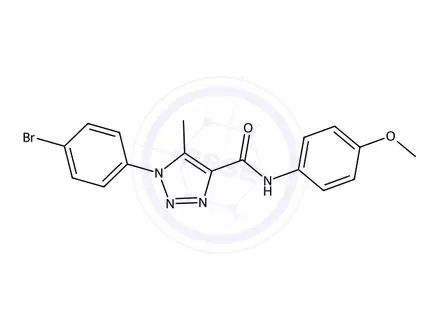 Chemical structure of 1-(4-Bromophenyl)-N-(4-methoxyphenyl)-5-methyl-1H-1,2,3-triazole-4-carboxamide
