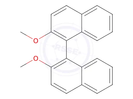 Chemical structure of (S)-2,2’-Dimethoxy-1,1’-binaphthalene