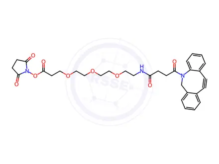 Chemical structure of DBCO-PEG3-NHS ester