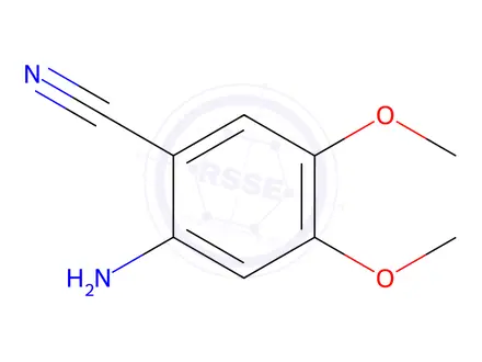 Chemical structure of 2-Amino-4,5-dimethoxybenzonitrile