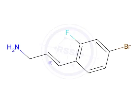 Chemical structure of 3-(4-Bromo-2-fluorophenyl)prop-2-en-1-amine