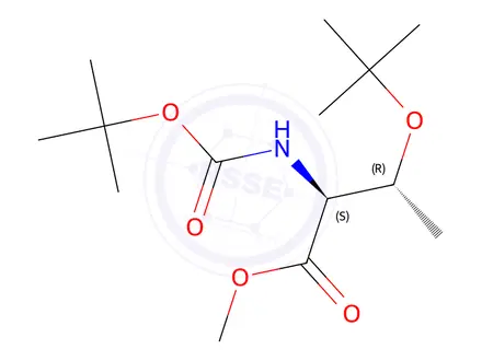 Chemical structure of (2S,3R)-Methyl 3-(tert-butoxy)-2-((tert-butoxycarbonyl)amino)butanoate